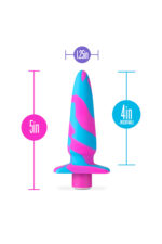 Kolorowy silikonowy korek zatyczka analna plug - obrazek 8