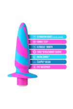 Kolorowy silikonowy korek zatyczka analna plug - obrazek 10