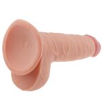 Grube żylaste dildo z przyssawką i jadrami 18 cm - obrazek 5