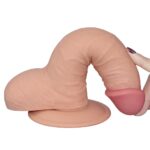 Grube żylaste dildo z przyssawką i jadrami 18 cm - obrazek 7