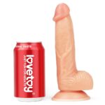 Wyżyłowany penis gruby z przyssawką dildo 20 cm - obrazek 8