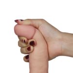 Dildo z przyssawką z wibracjami wyżyłowany 18 cm - obrazek 6