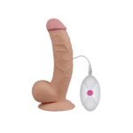 Realistyczne dildo z jądrami i wibracjami 21,5 cm - obrazek 4