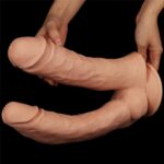 Podwójne potężne dildo do sexu wyżyłowane 33 cm - obrazek 8