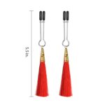 Nakładki na sutki czerwone słodkie frędzelki - obrazek 3