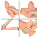 Realistyczna nakładka powiększająca penisa silikon - obrazek 6