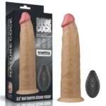 Silikonowy analny penis z przyssawką żylasty 23cm