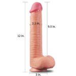 Ogromne dildo realistyczny wygląd przyssawka 30 cm - obrazek 3