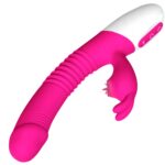 Wibrator króliczek grzejący z ruchomym języczkiem - obrazek 3