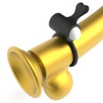 Pierścień na penisa wibrujący silikonowy czarny - obrazek 3