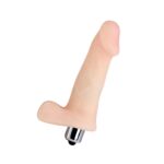 Dildo realistyczny wygląd penis z jądrami 12,5 cm - obrazek 4