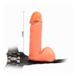 Majtki z klamrą z odczepianym gumowym dildo 17,5cm - obrazek 7
