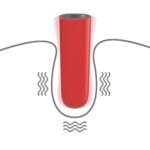 Poręczny mały czerwony wibrator potężne wibracje - obrazek 9