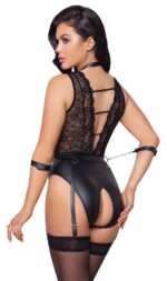 Body Bondage seksowne z koronką i paskami XL BDSM - obrazek 9