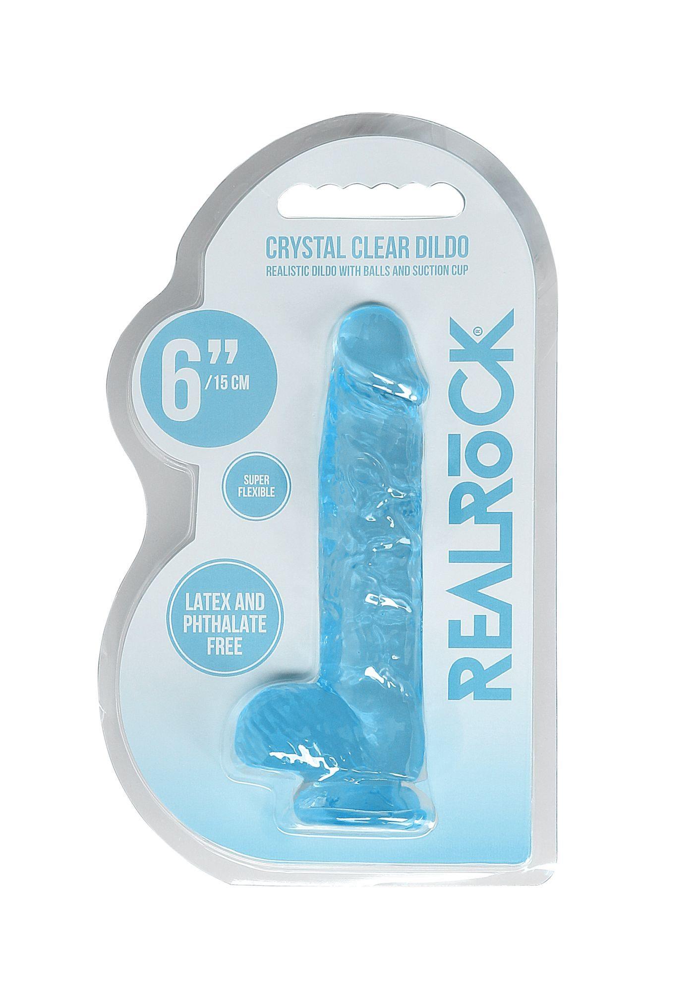 2307202568812e988a65f.jpeg Realistic Dildo with Balls - 6""/ 15 cm - obrazek 1