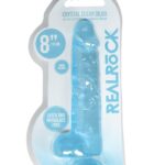 Dildo gumowe silikonowe żylaste z przyssawką 21 cm