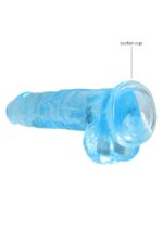 Dildo gumowe silikonowe żylaste z przyssawką 21 cm - obrazek 7
