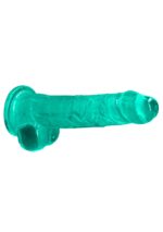 Dildo długie żylaste z mocną przyssawką penis 21cm - obrazek 4