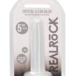 Małe gładkie przezroczyste dildo przyssawka 13,5cm