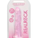 Różowe żelowe silikonowe dildo z przyssawką 18 cm