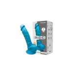 Żylaste wielkie dildo z przyssawką i jądrami 18 cm - obrazek 4