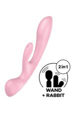Wibrator króliczek masaż łechtaczki satisfyer róż - obrazek 3