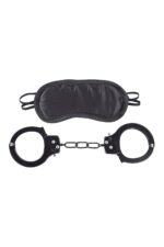 Zestaw do krępowania BDSM kajdanki i opaska sex - obrazek 3