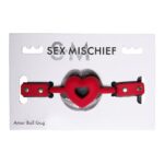 Knebel kulkowy w kształcie serca BDSMpoczątkujący