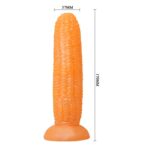 Kolba kukurydzy dildo do zabawy z przyssawką 17 cm - obrazek 5